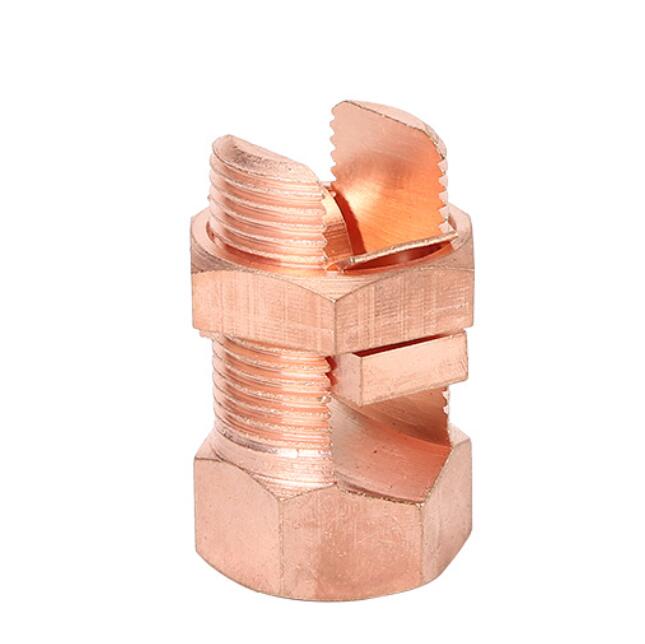 TJ 16-240mm² Copper Bolt Connection wire Clamp Split type Bolt Connector