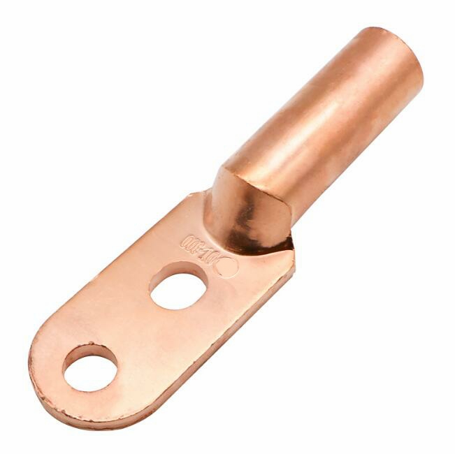 DT2   10-500mm²  8.4-17mm  Double hole type Copper galvanized connecting wire terminal cable lugs